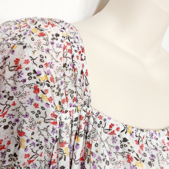 🔵BOGO FREE🔵 Indigo Rose Dress Tiered Peasant Cottage Core Sz XL - Picture 3 of 6